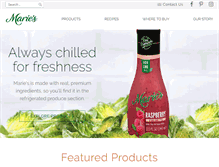 Tablet Screenshot of maries.com